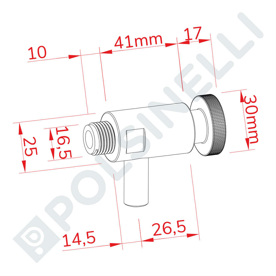 Rubinetto assaggiavino inox AISI 304 3/8" M 