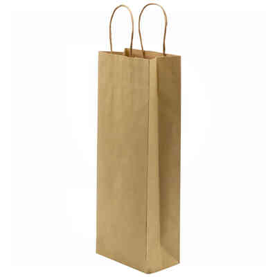 Sacco con cordino per 1 bottiglia Avana (200 pezzi)