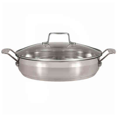 Sartén alta Scanpan Impact con tapa de vidrio Ø32 cm