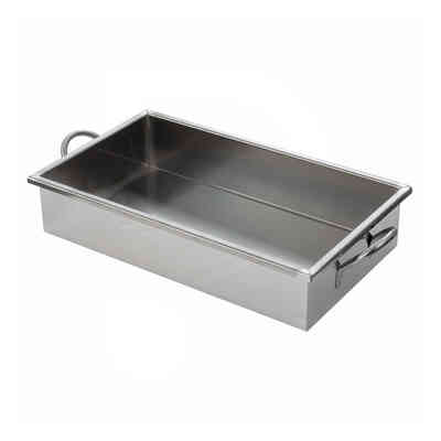 Sartén rectangular de acero inoxidable con asas 70x40