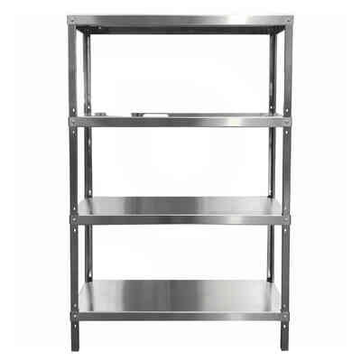 Scaffale Inox 1000x400x1800 mm con 4 ripiani