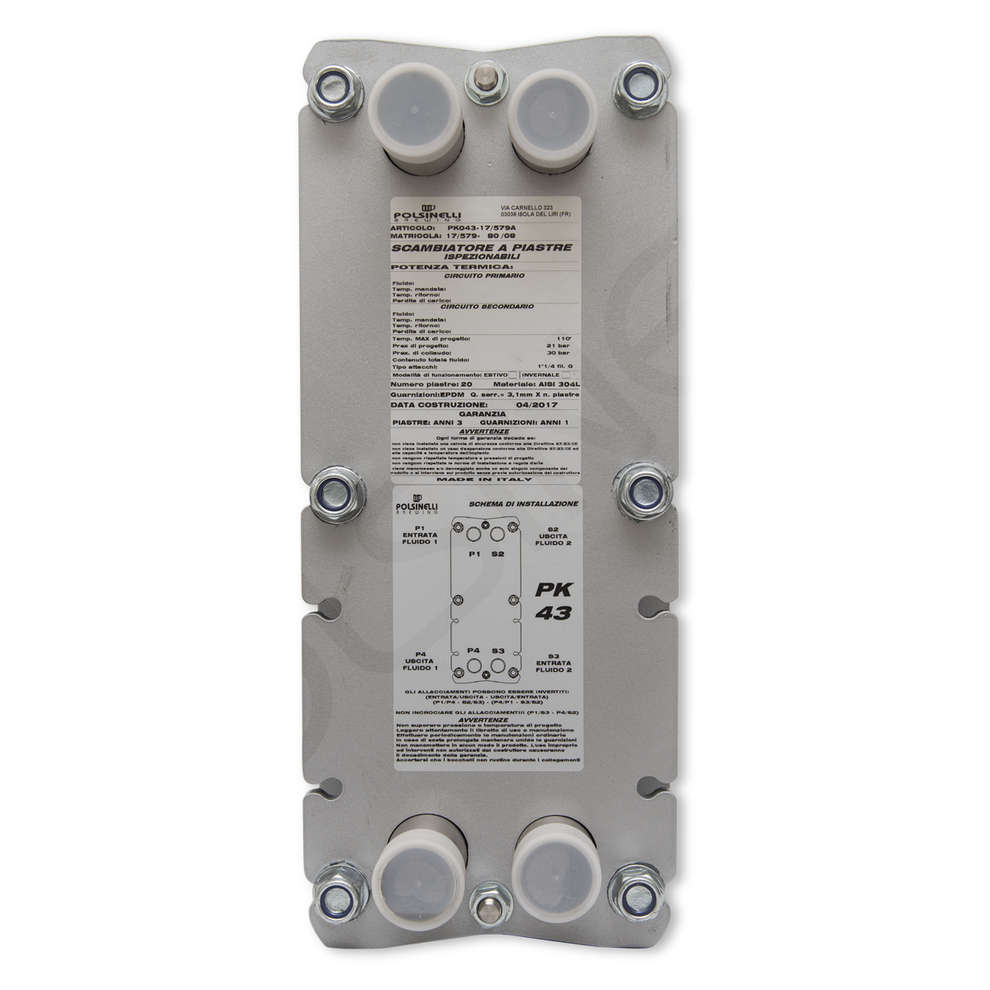 Scambiatore di calore a 30 piastre ispezionabili Maxi 43