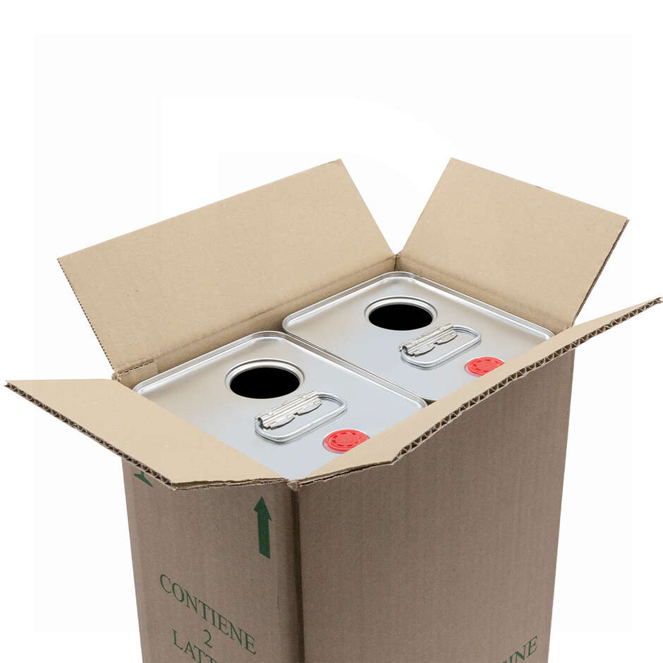 Scatola per 2 lattine d'olio da 5 L (10 pezzi)