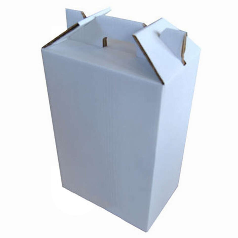Scatola per bottiglie bianca 6 posti (10 pezzi)