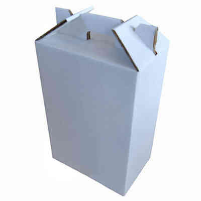 Scatola per bottiglie bianca 6 posti (10 pezzi)