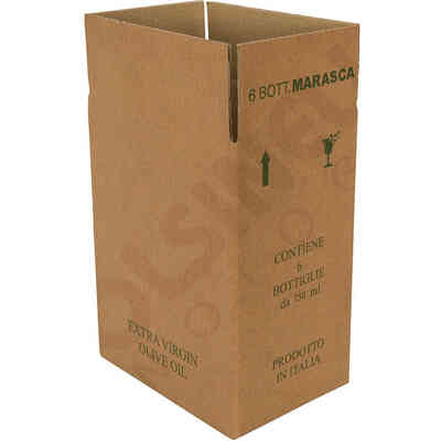 Schachtel für 6 Flaschen Marasca von 750 mL (St.10)
