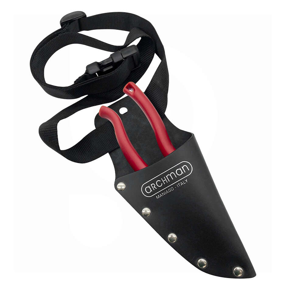 Scherenhalter aus Leder mit Gürtel Archman