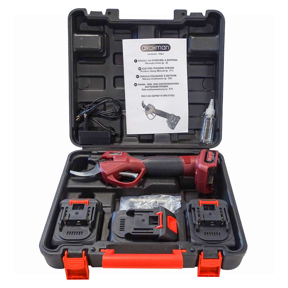 Schnurlose elektrische Astschere Archman FE07-40 mit Zwei Batterien