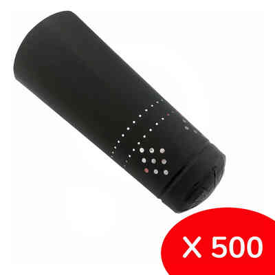 Schwarze Polylaminat-Kapsel (500 St)