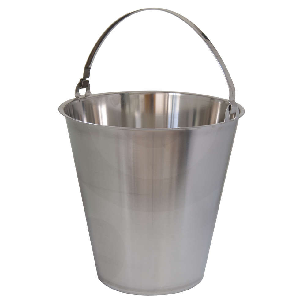 Seau gradué en acier inoxydable de 8 L