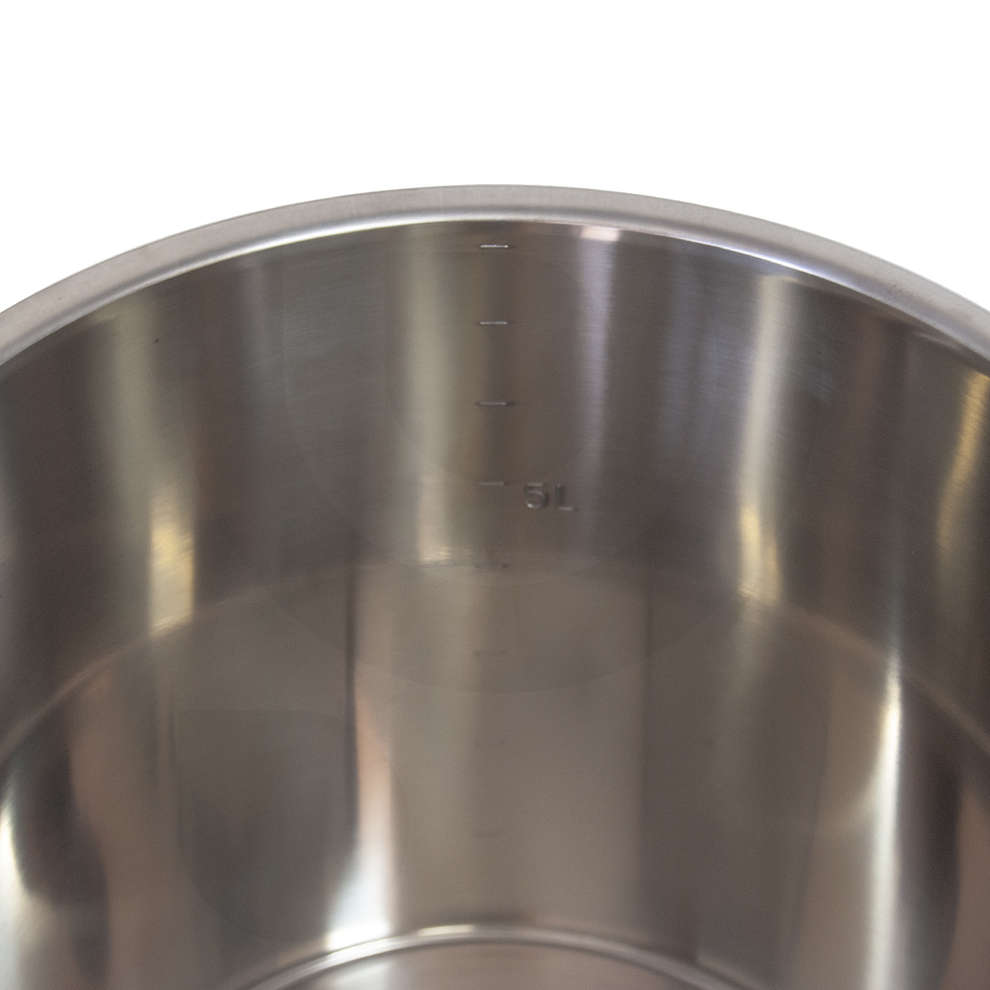 Seau gradué en acier inoxydable de 8 L