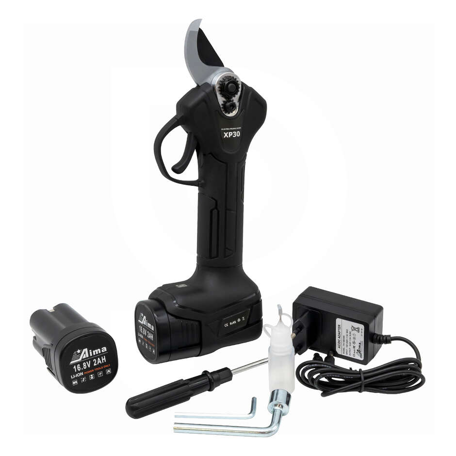 Sécateur électrique Aima XP30 avec 2 batteries 16,8V - 2Ah