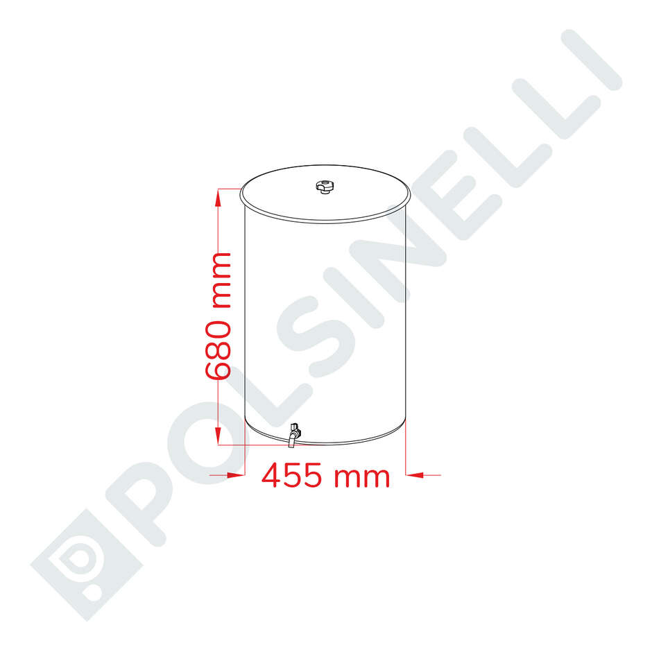 Serbatoio Inox 100 L