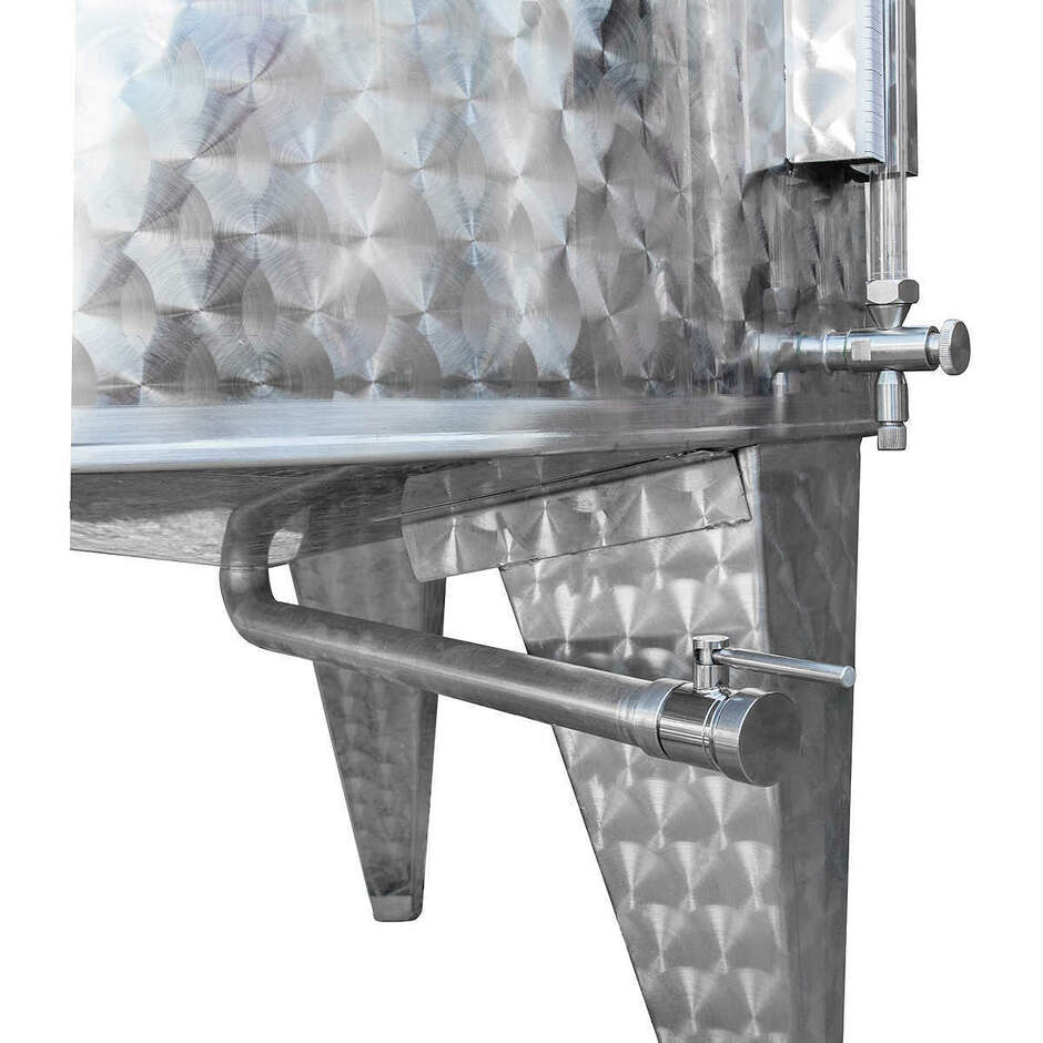 Serbatoio inox 1000 L Conico 10° da Stoccaggio - Ø1025