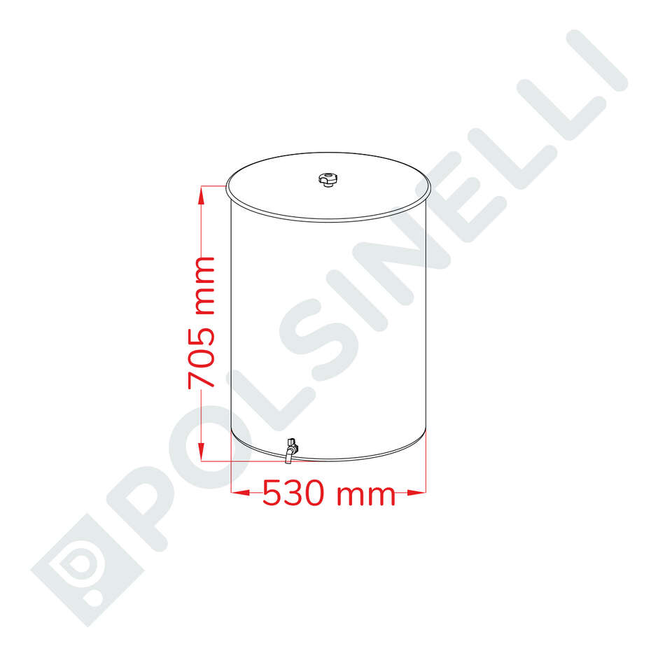 Serbatoio Inox 150 L
