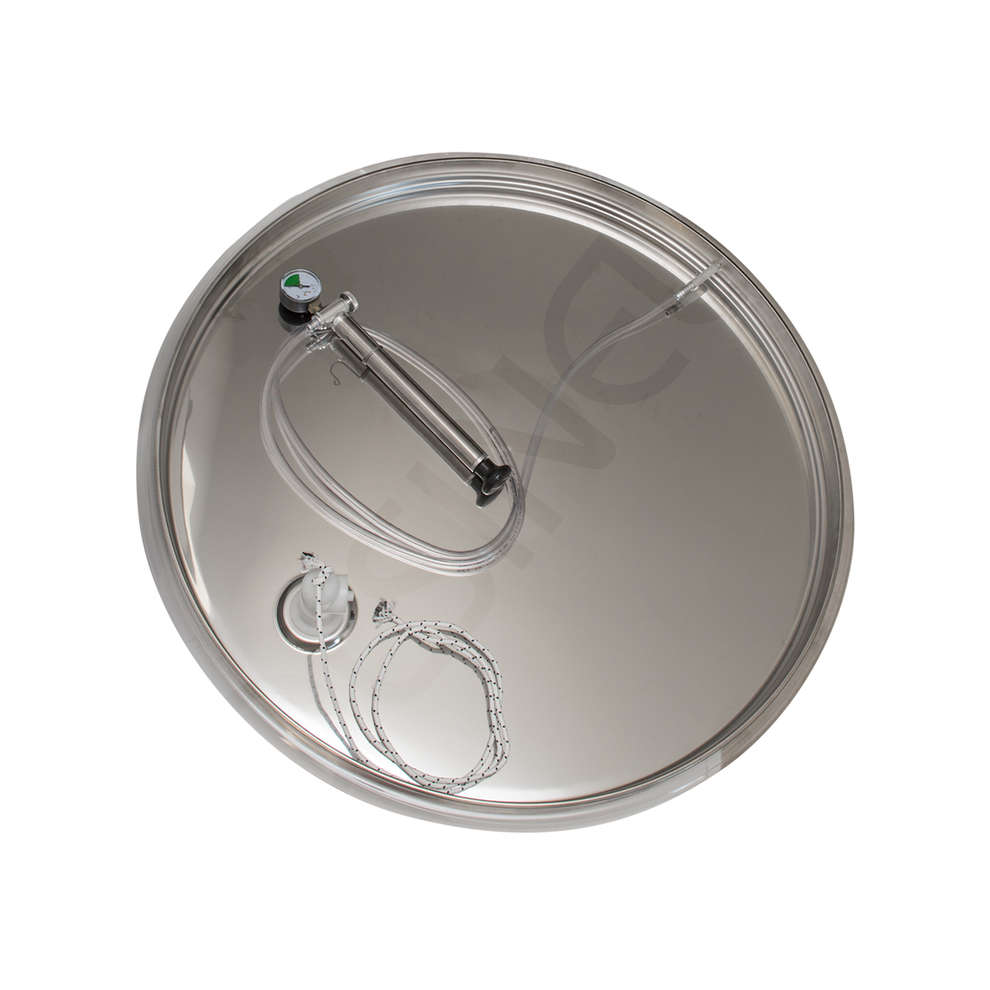 Serbatoio Inox 2500 L Conico 10° con Galleggiante ad Aria e Portella Ø400
