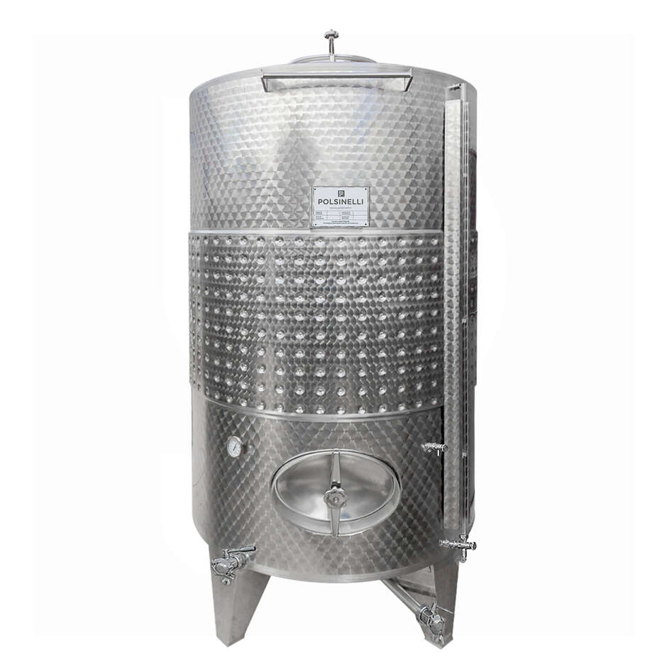 Serbatoio Inox 2500 L Conico 10° da Stoccaggio Refrigerato con Portella Ovale 320x455