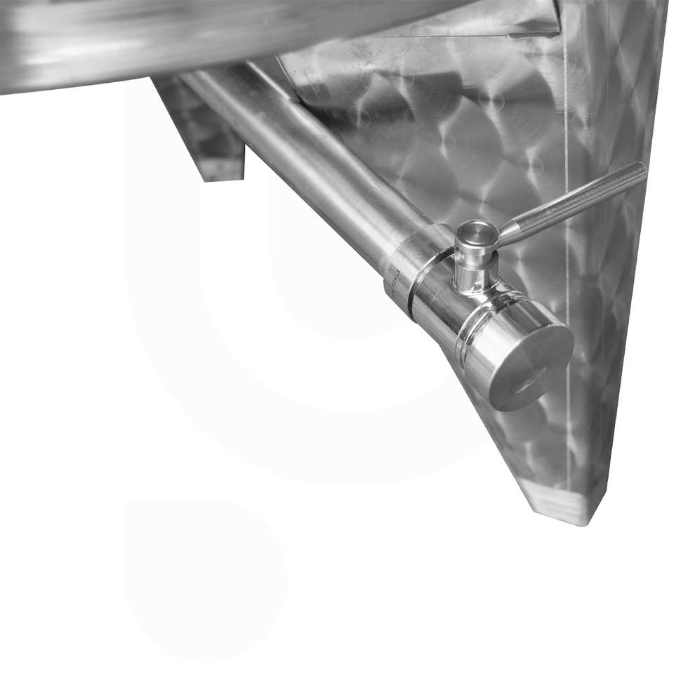 Serbatoio inox 300 L Conico 10° da Stoccaggio 