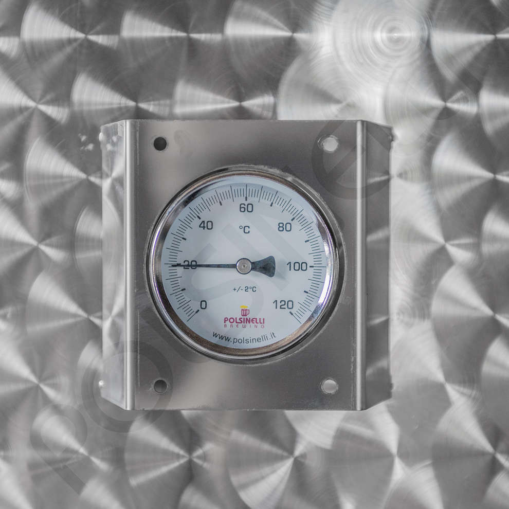 Serbatoio inox 500 L fondo conico galleggiante ad aria refrigerato