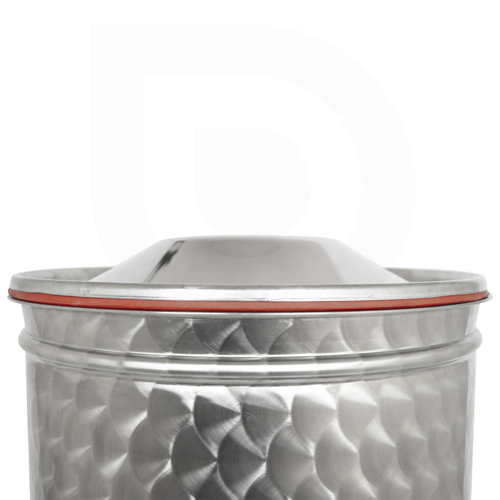 Serbatoio inox con coperchio a fascetta 75 L