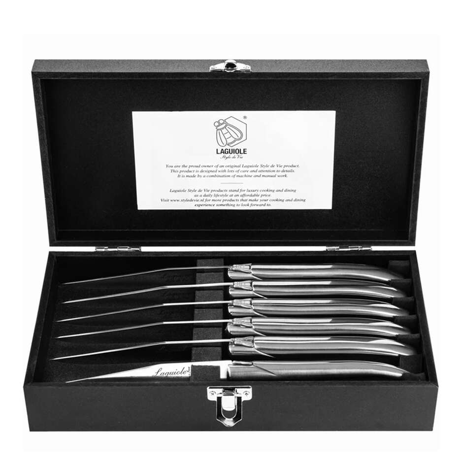 Set 6 coltelli Luxury Line - Stainless da bistecca 10,5 cm