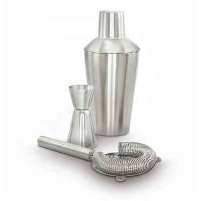 Set de Cocktail Basique en Acier Inoxydable 3 Pièces