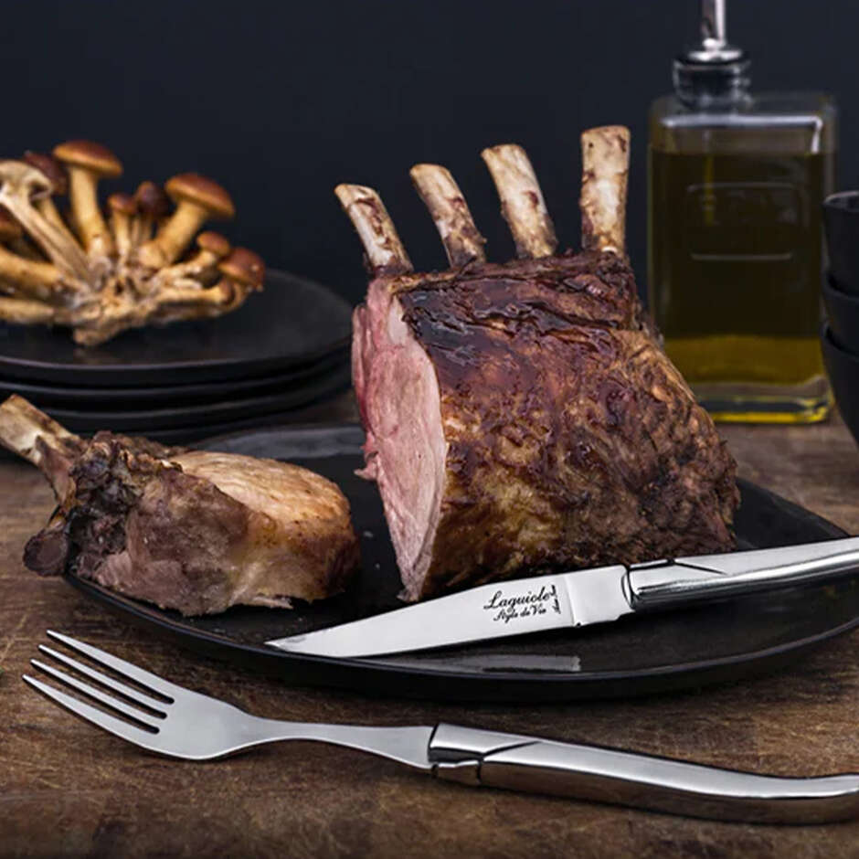 Set mit 6 Steakmessern Luxury Line aus Edelstahl – 10,5 cm