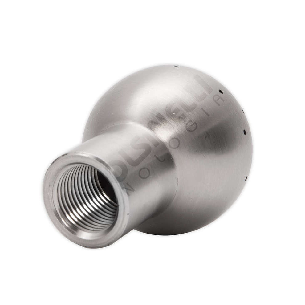 Sfera di lavaggio inox ø 50 forata inferiore