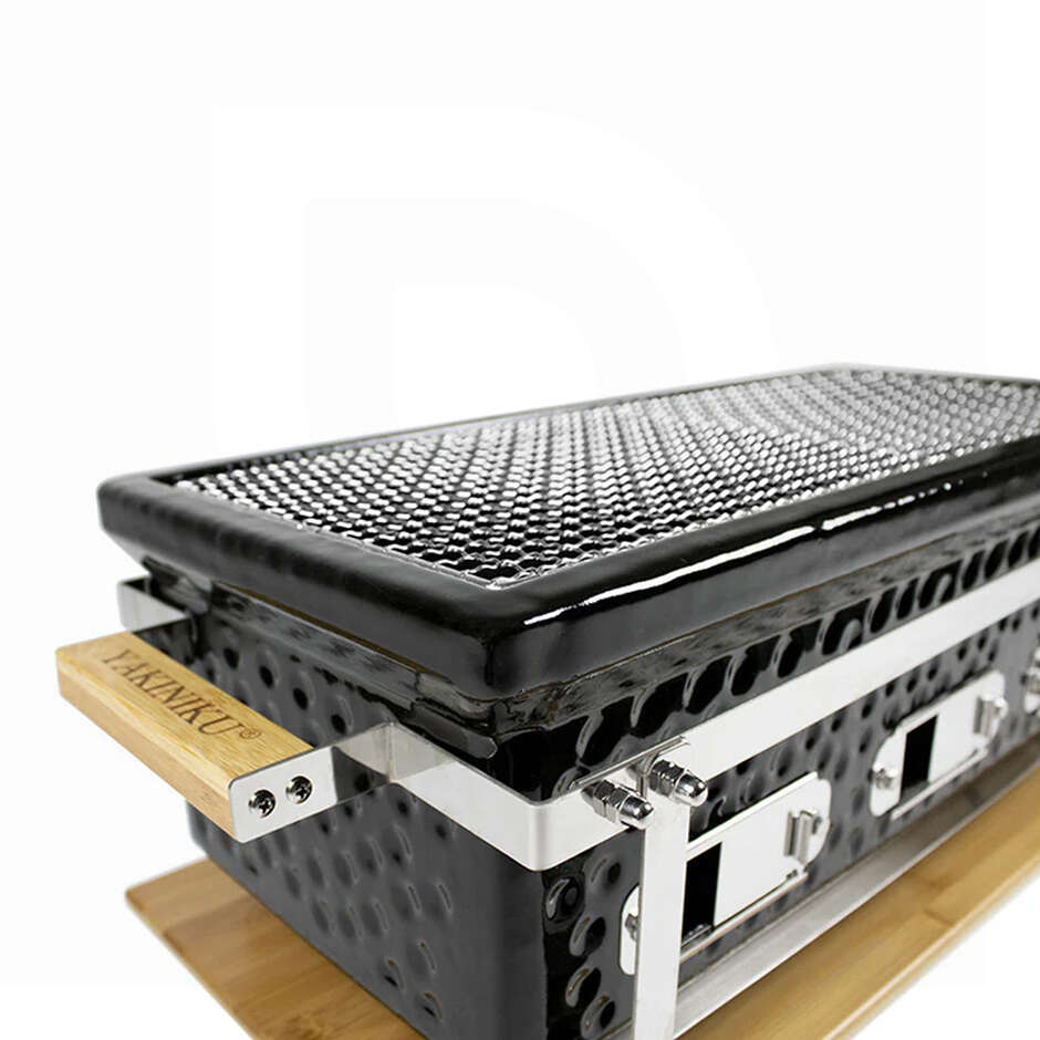 Shichirin Large Rectangular Table Grill for 4-8 people