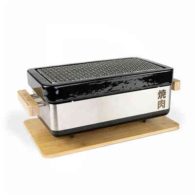Shichirin Medium Pro Rectangular Table Grill for 2-6 people