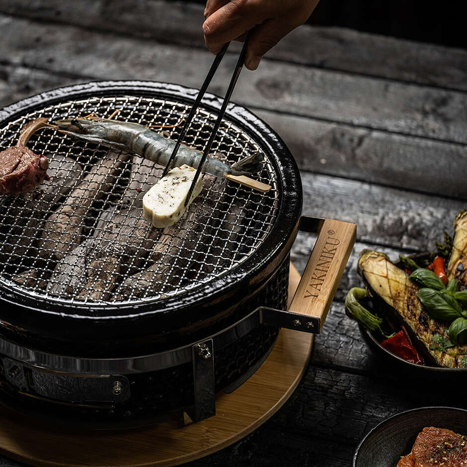 Shichirin Round Table Grill for 2-6 people