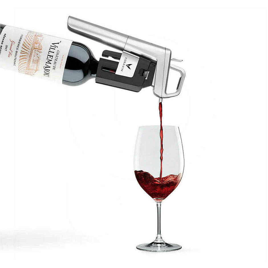 Sistema Coravin Timeless Six+ para servir vinhos, preto brilhante, para vinhos tranquilos 