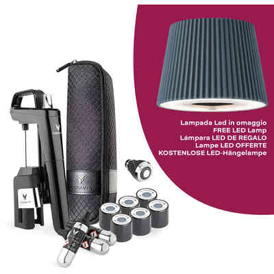Sistema Coravin Timeless Six+ para Vinos Tranquilos (Negro) + Lámpara LED DE REGALO