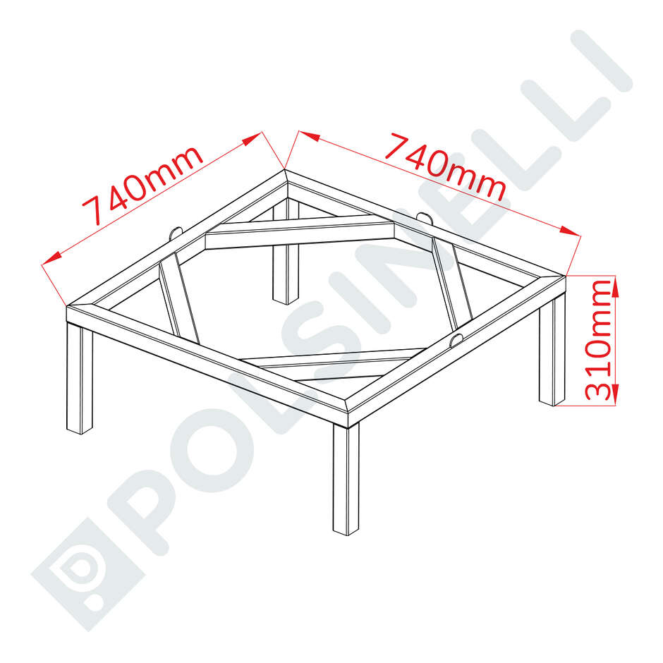Soporte para olla 300 L 
