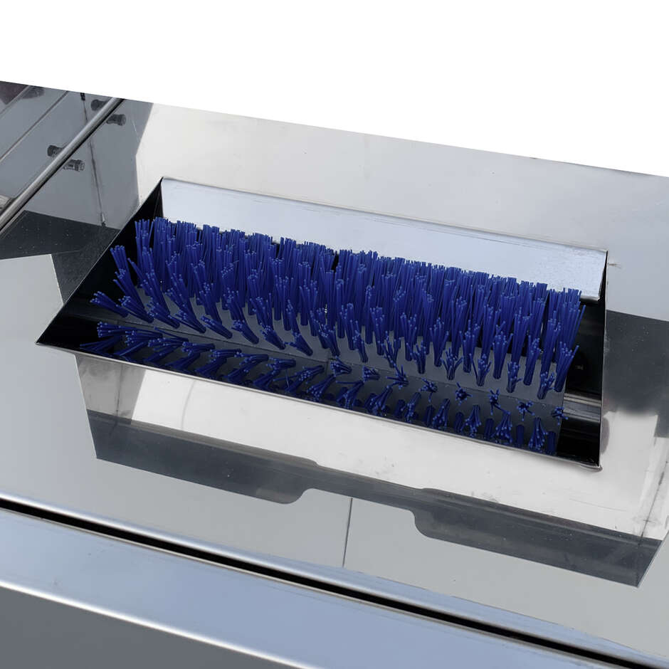 Spazzolatrice per formaggi inox AISI 304 - 300 mm con carrello