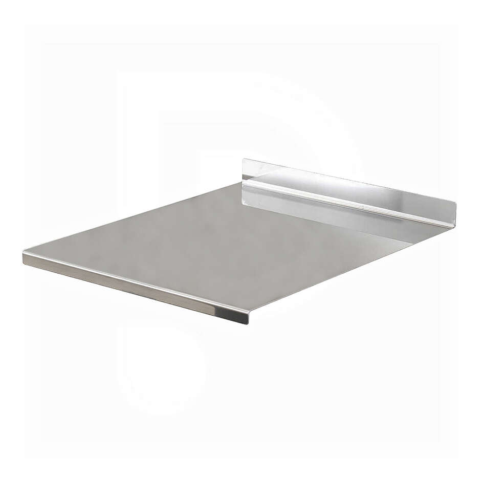 Spianatoia Inox AISI 304 con alzatina - 100x50 cm