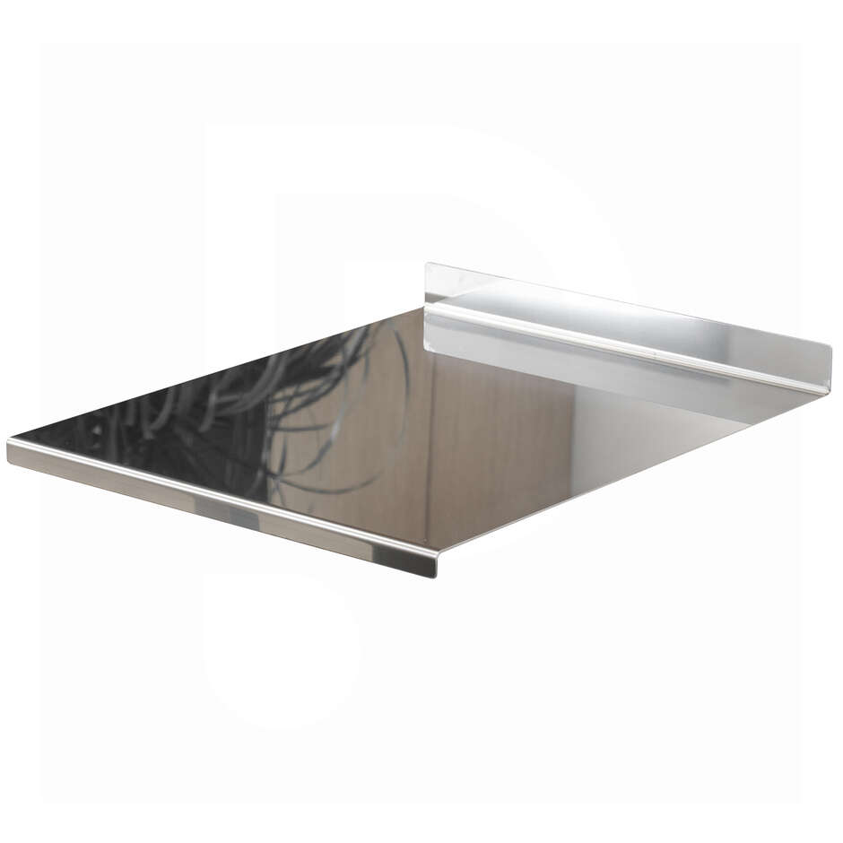 Spianatoia inox AISI 304 con alzatina - 30x50 cm