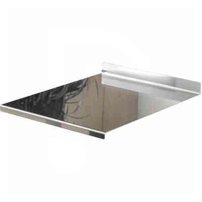 Spianatoia Inox AISI 304 con alzatina - 80x50 cm