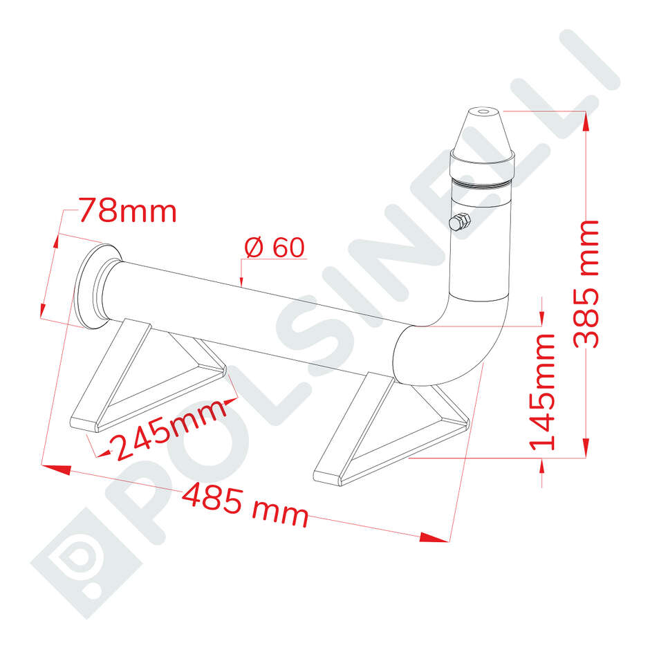 Sprayer for stainless steel tanks cleaning