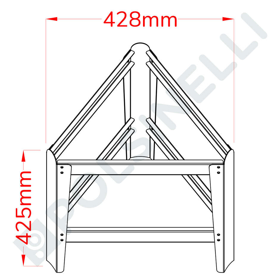 Stainlees Steel Pedestal Ø530