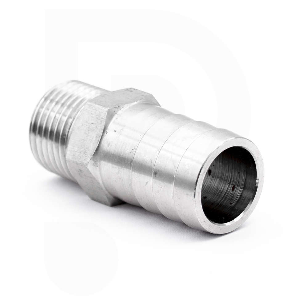 Stainless hose fitting 1/2" x 20 hose fitting