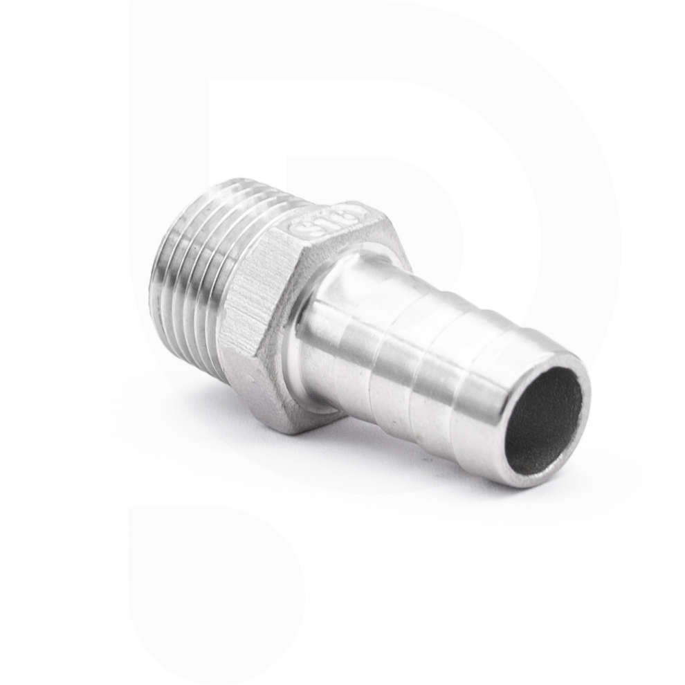 Stainless hose fitting 3/8