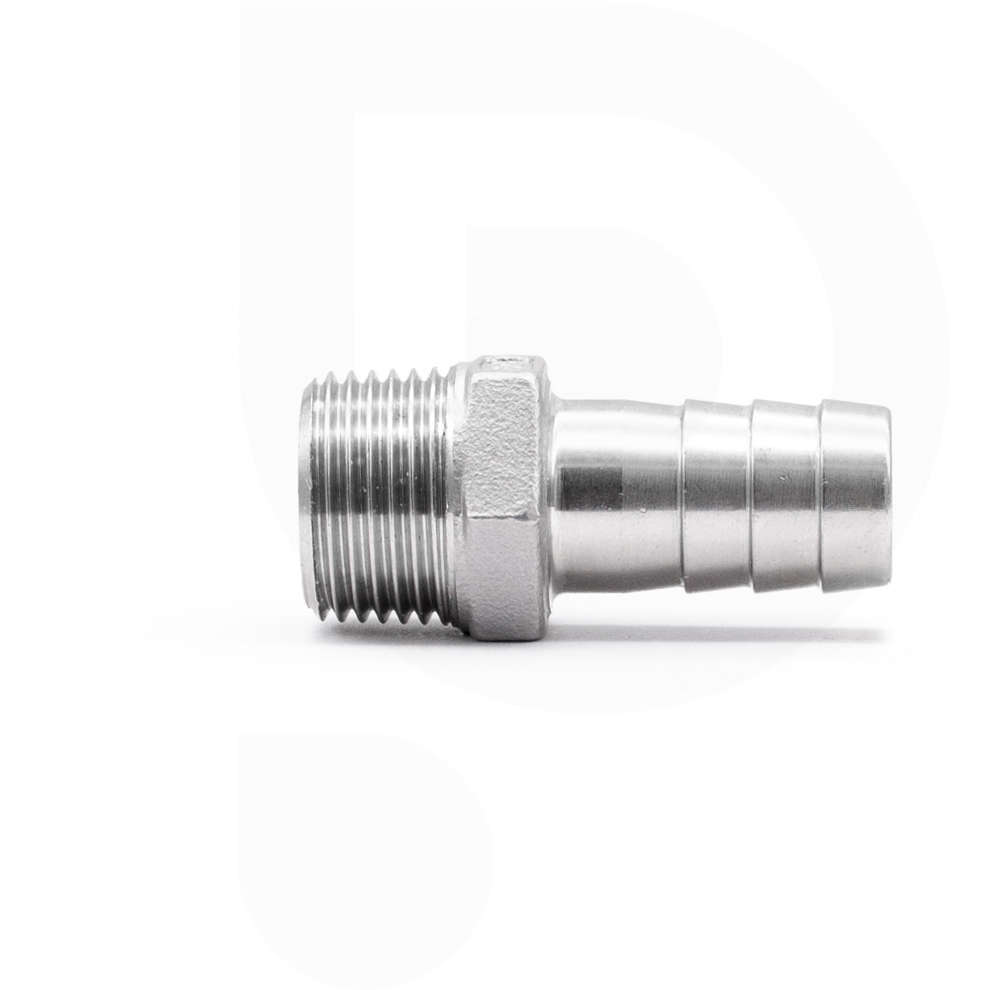 Stainless hose fitting 3/8" x  11 hose fitting