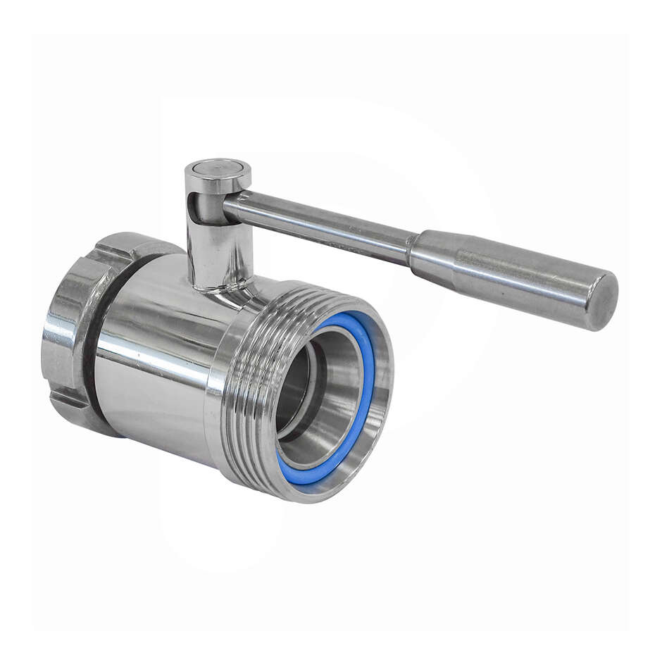 Stainless steel ball valve DIN 40 M x DIN50 F