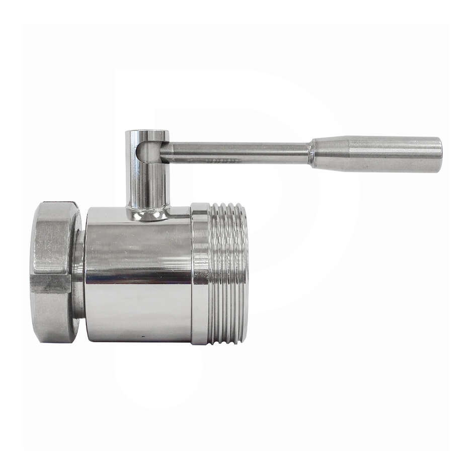 Stainless steel ball valve DIN 40 M x DIN50 F