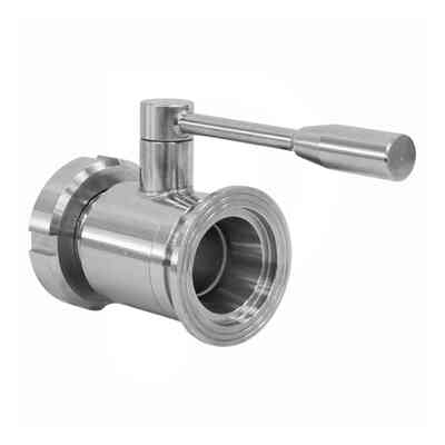 Stainless steel ball valve DIN 40 M x GA 40