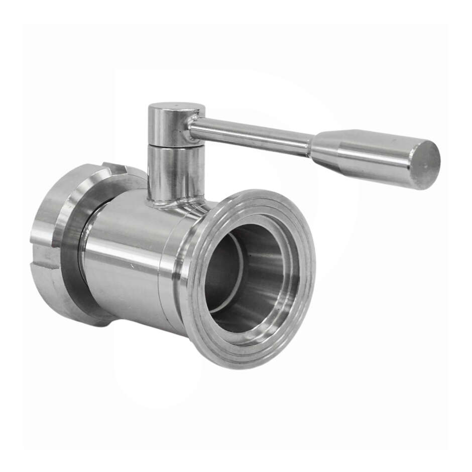 Stainless steel ball valve DIN 40 M x GA 50