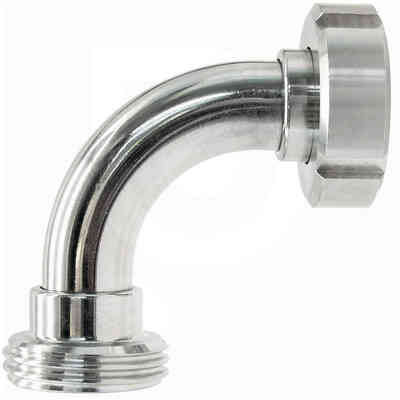 Stainless steel DIN 32 M curve with DIN 32 F swivel