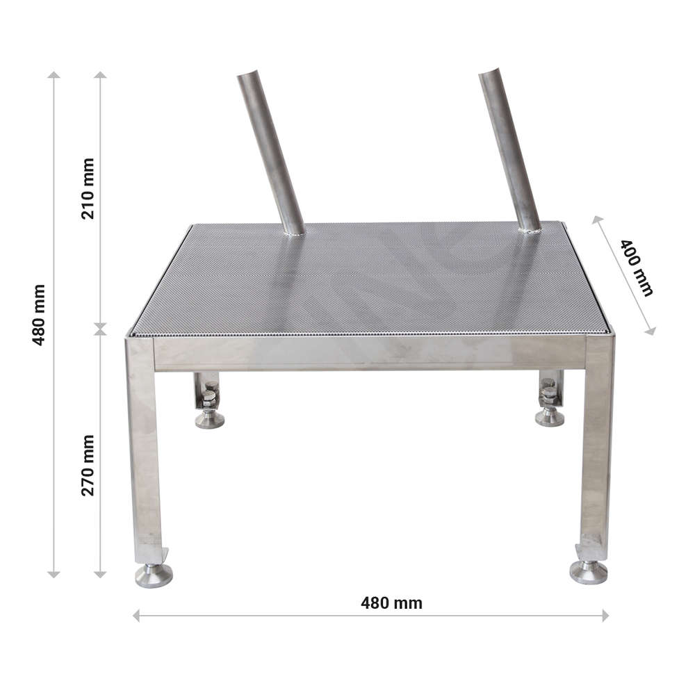 Stainless steel drip shelf 2 places