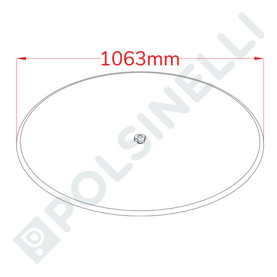 Stainless steel dust cover ⌀ 1063